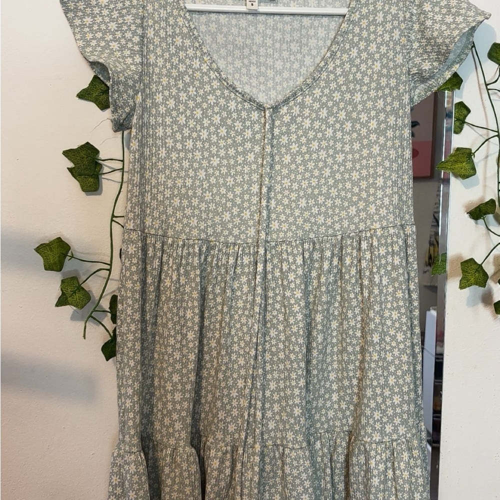 Floral Green Dress